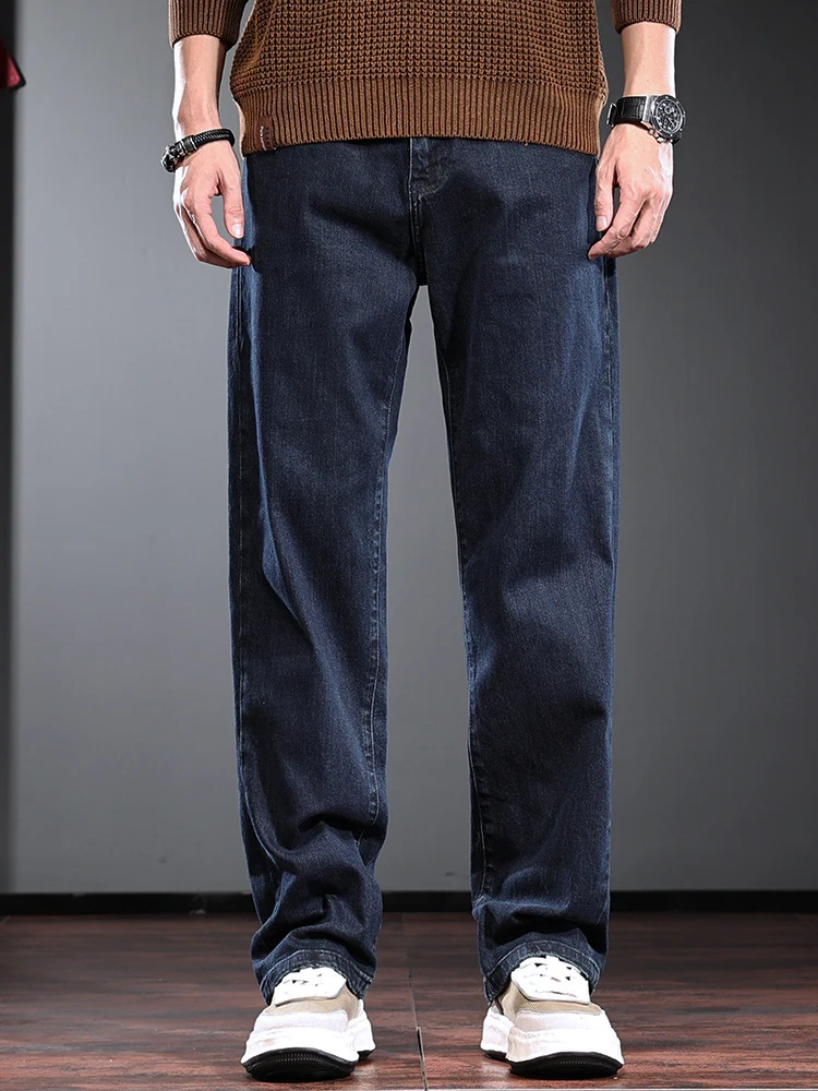 Blue Baggy Jeans Men Casual Solid Color Straight Pants Korean Style Clothing Streetwear Loose Denim Trousers
Blue Baggy Jeans Men Casual Solid Color Straight Pants Korean Style Clothing Streetwear Loose Denim Trousers