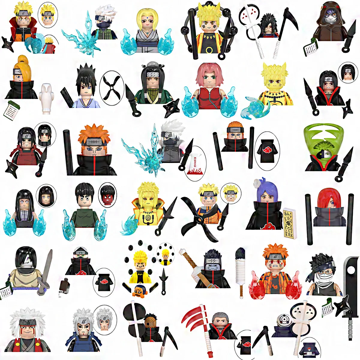 Anime Naruto Mini Action Toy Figures Sasuke Kakashi Madara Zetsu Might Guy Rock Lee Building Blocks Assemble Bricks Toys Gifts
Anime Naruto Mini Action Toy Figures Sasuke Kakashi Madara Zetsu Might Guy Rock Lee Building Blocks Assemble Bricks Toys Gifts