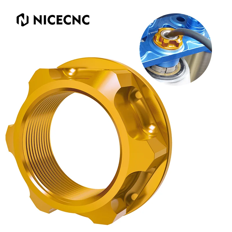 

NICECNC M24X1.0 Steering Stem Nut For Suzuki RM125 RM250 RMZ250 RMZ450 RMX450Z RM 125 250 Z250 Z450 X450Z RMZ 250 450 RMX 450Z