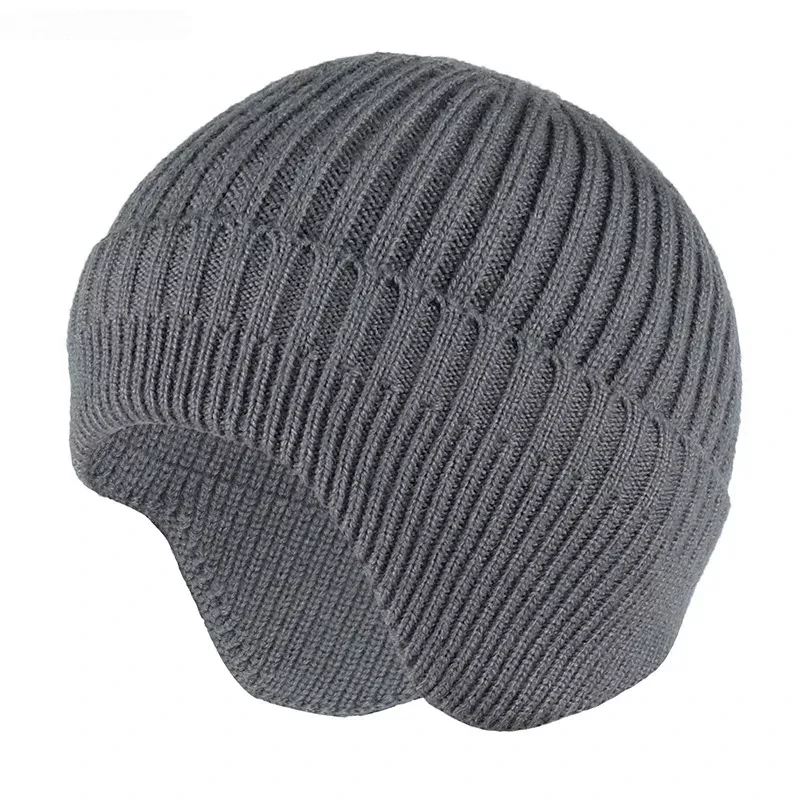 

Winter Women Earfalp Beanie Fashion Warm Russian Bomber Hats Windproof Knitted Trapper Cap for Men Adult Ear Warm Bucket Hat