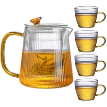 Tea Sets Teapots Glass Borosilicate Heat Resistant Glass Teapot Gas Stove Flower Puer Kettle Chinese Kung Fu Tea Set With Filter
Tea Sets Teapots Glass Borosilicate Heat Resistant Glass Teapot Gas Stove Flower Puer Kettle Chinese Kung Fu Tea Set With Filter