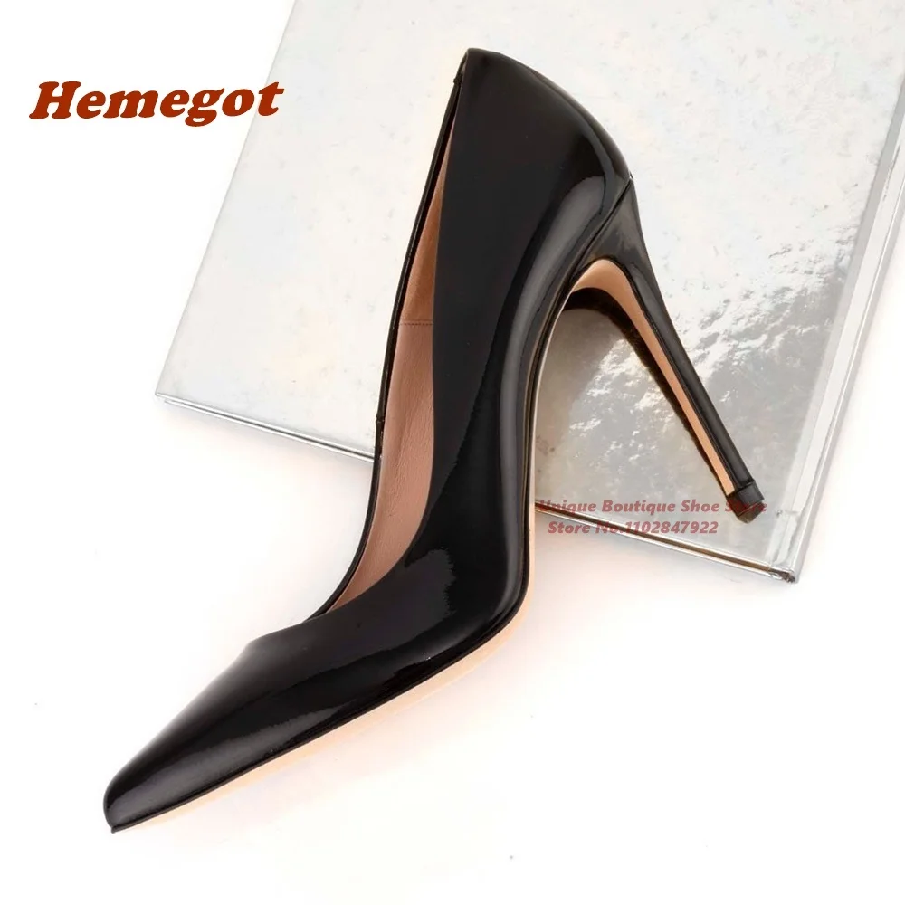 

8 Cm Candy Color Shallow Pumps Solid Pointy Toe Thin High Heels Women's Pumps Slip On Summer 2023 New Glossy Party Wedding Shoe