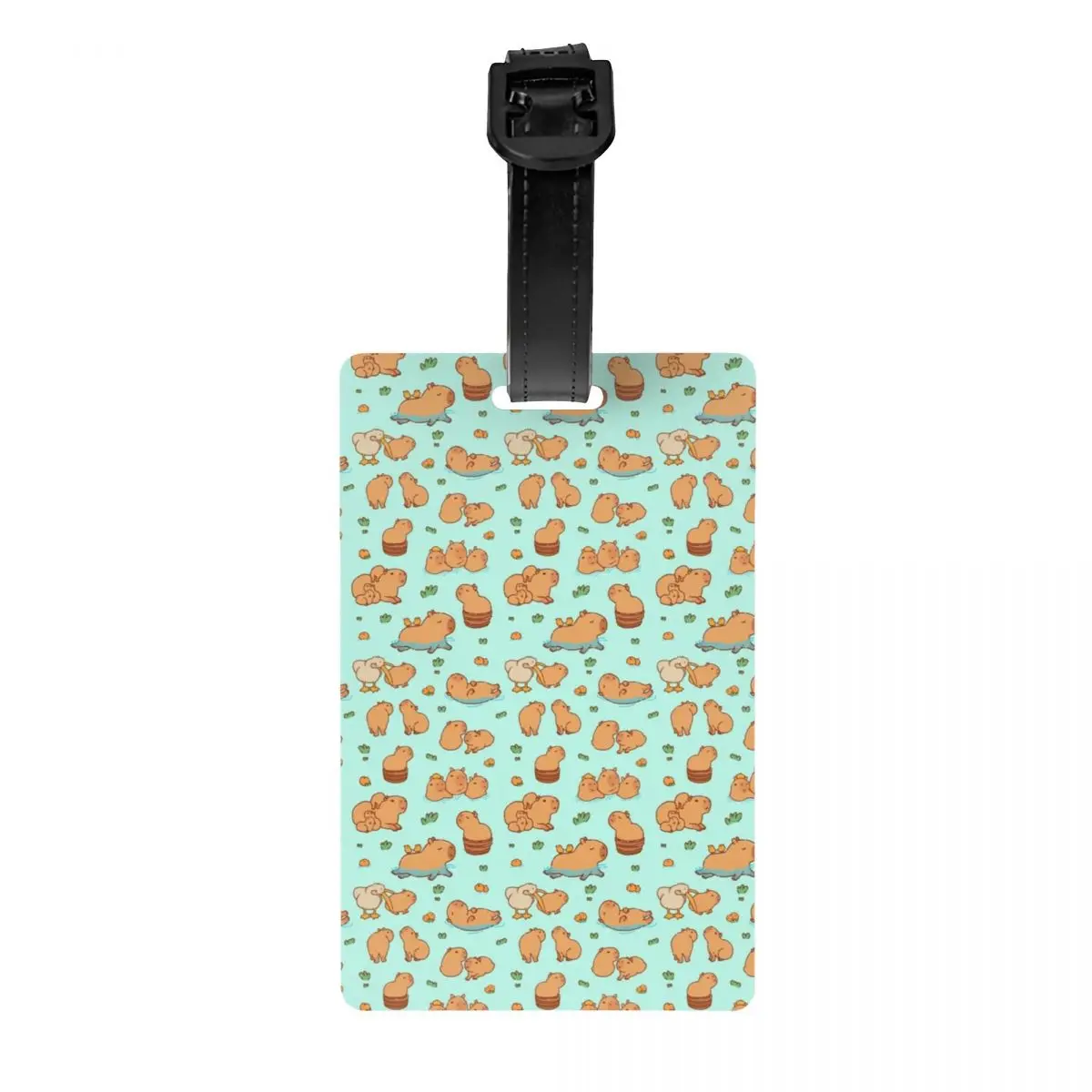 Cute Capybara Art Luggage Tags for Suitcases Funny Seamless Pattern Pet Baggage Tags Privacy Cover Name ID Card
Cute Capybara Art Luggage Tags for Suitcases Funny Seamless Pattern Pet Baggage Tags Privacy Cover Name ID Card