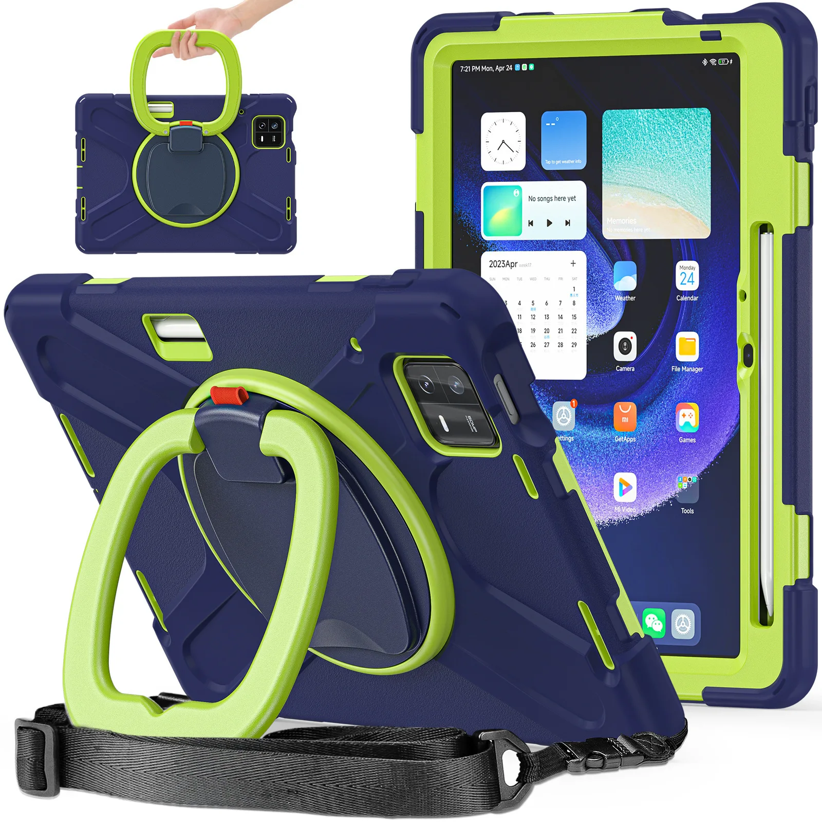 Stand 360° Rotation Tablet Case For Xiaomi Mi Pad 6 5 Pro 2023 Shockproof Silicone Pc Handheld Shoulder Strap Protective Cover
Stand 360° Rotation Tablet Case For Xiaomi Mi Pad 6 5 Pro 2023 Shockproof Silicone Pc Handheld Shoulder Strap Protective Cover