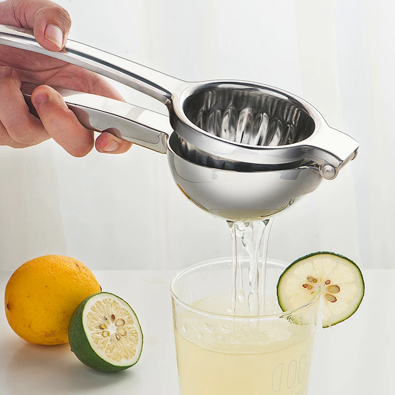 

304 Stainless Steel Kitchen Accessories Manual Juicer Gadget Lemon Clip Lemon Juicer Tools Gadgets Dining Bar Home Garden