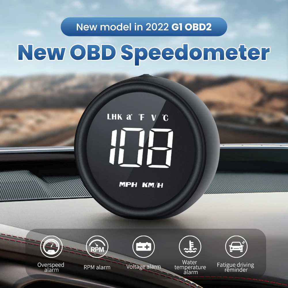 Автомобильный дисплей приборной панели ZUIMI G1 OBD2, спидометр, умный цифровой будильник, напоминание о приеме приборов OBD для всех автомобилей
Автомобильный дисплей приборной панели ZUIMI G1 OBD2, спидометр, умный цифровой будильник, напоминание о приеме приборов OBD для всех автомобилей