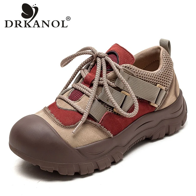 DRKANOL 2024 Spring Autumn Women Flat Platform Shoes Genuine Leather Mixed Colors Sneakers Women Thick Bottom Casual Shoes
DRKANOL 2024 Spring Autumn Women Flat Platform Shoes Genuine Leather Mixed Colors Sneakers Women Thick Bottom Casual Shoes