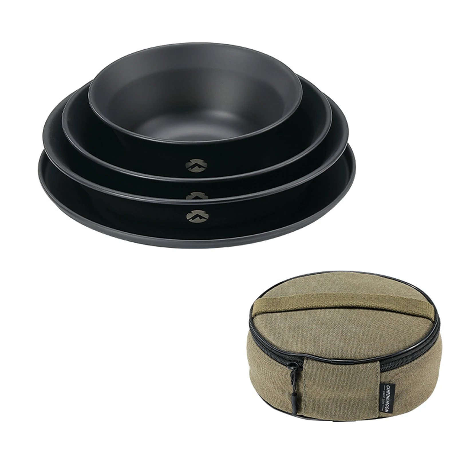 CAMPINGMOON Black Titanium Tableware Kit Plate Soup Rice Bowl With Storage Bag Durable Camping Supplies Replacement
CAMPINGMOON Black Titanium Tableware Kit Plate Soup Rice Bowl With Storage Bag Durable Camping Supplies Replacement