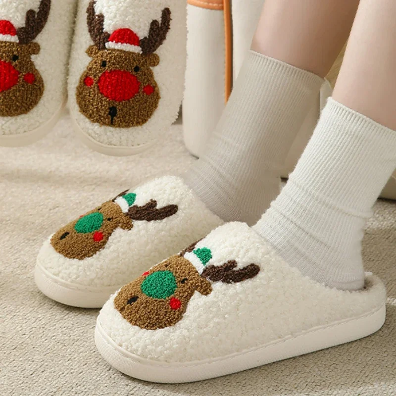 Home Slipper Women Fuzzy Christmas Elk Winter Warm Kawaii Plush Indoor Floor Non Slip House Men Male Shoes Female 2024 New In
Home Slipper Women Fuzzy Christmas Elk Winter Warm Kawaii Plush Indoor Floor Non Slip House Men Male Shoes Female 2024 New In