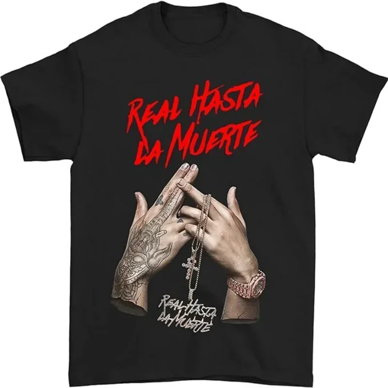 Fashion New Boys Boyfriend Highstreet Cool Anuel AA Real Hasta La Muerte Fashion Men's t Shirts top Black Round neck
Fashion New Boys Boyfriend Highstreet Cool Anuel AA Real Hasta La Muerte Fashion Men's t Shirts top Black Round neck