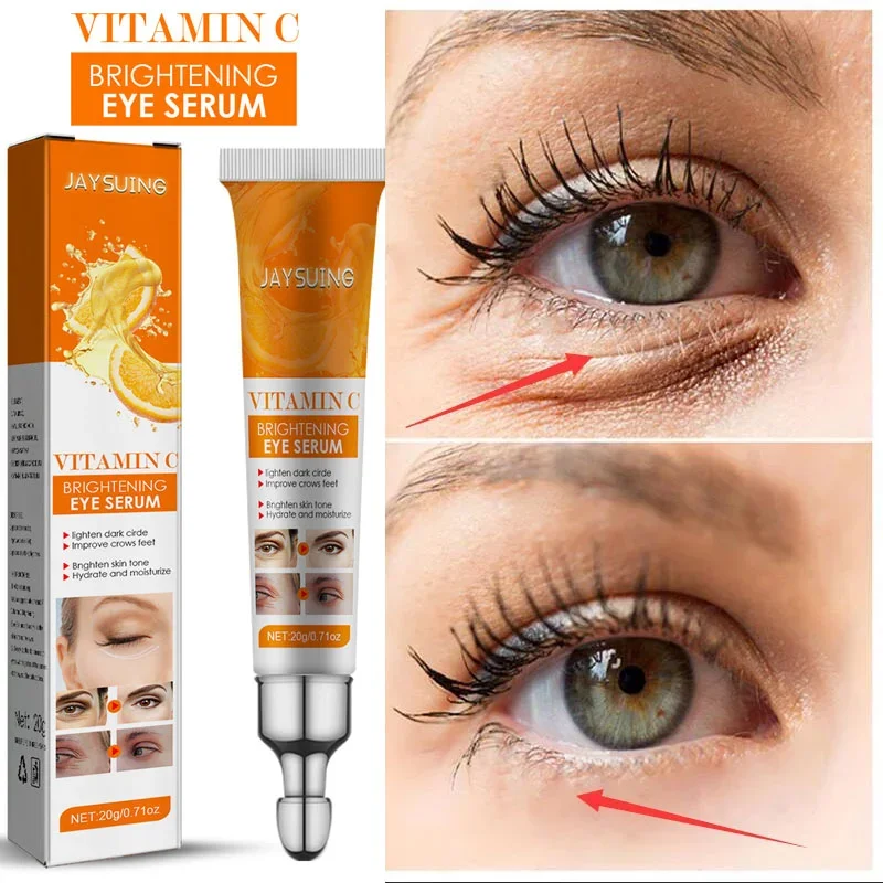 

Vitamin C Eye Bags Removal Cream Fade Dark Circles Anti Eye Wrinkles Serum Lifting Firming Fine Lines Anti-Aging Eyes Skin Care