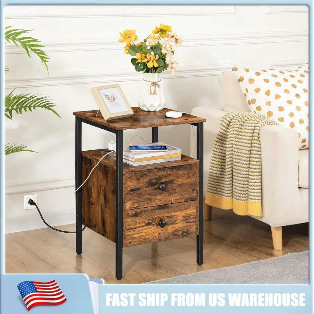 Multifunctional Bedside Table Bedroom Simple Style Drawer Storage Cabinet Nightstands With US Charging Socket Home Furniture
Multifunctional Bedside Table Bedroom Simple Style Drawer Storage Cabinet Nightstands With US Charging Socket Home Furniture