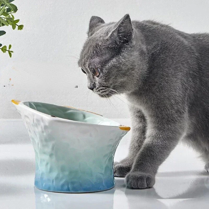 

Feeding Dog Elevated Pet Water Creative Kitten Dish Eating Cat Feeder Bowl Dishes Plate Decorative Bowls Treats Raised Ceramic