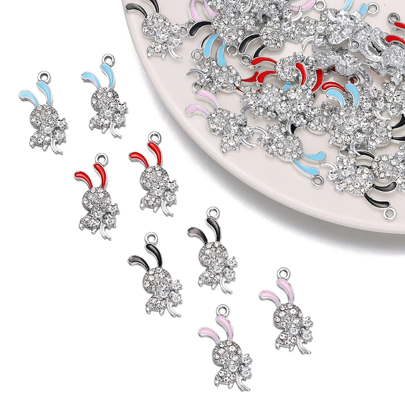 10Pcs 12*25mm Silver Colour Zirconia Rabbit Pendant Enamel Drip Oil Charms Accessories DIY Necklace Bracelet Earrings Jewellery
10Pcs 12*25mm Silver Colour Zirconia Rabbit Pendant Enamel Drip Oil Charms Accessories DIY Necklace Bracelet Earrings Jewellery