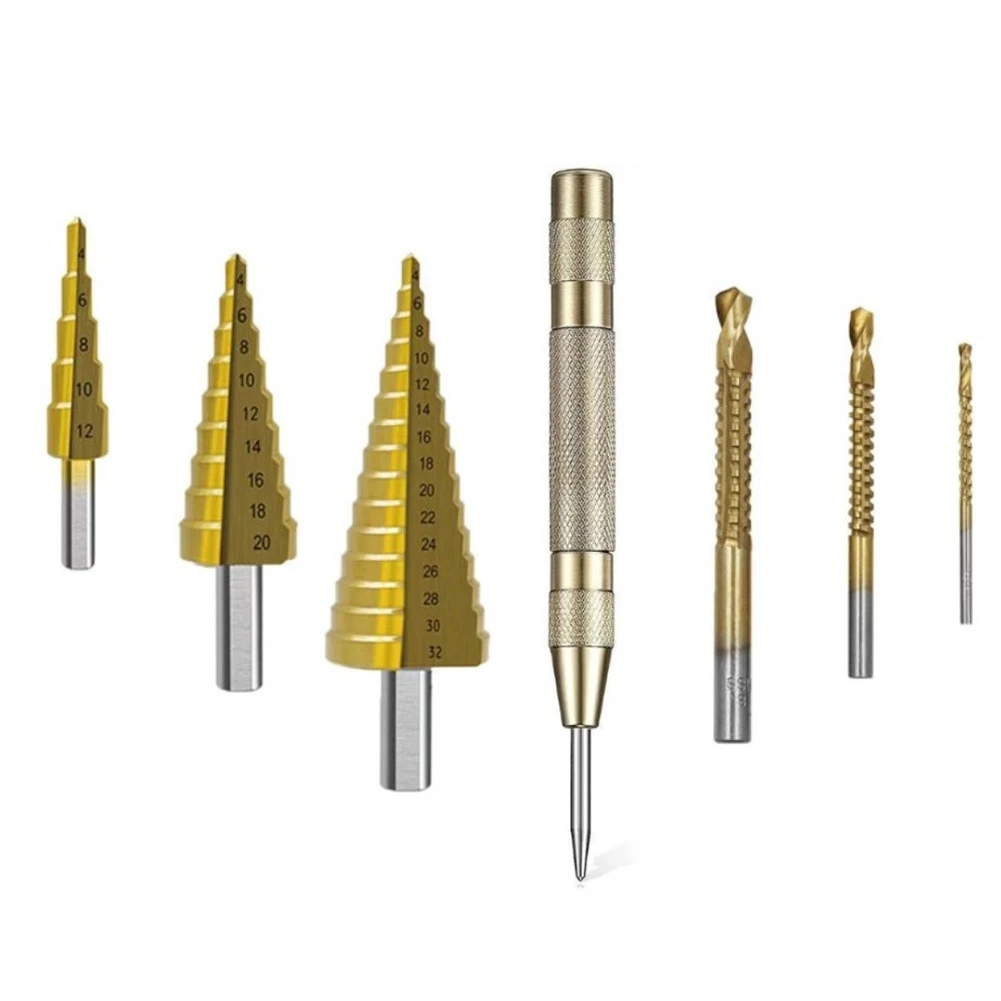 Hss Step Drill Bit Automatic Center Punch Metal Straight Groove 4-12 4-20 4-32 Drill Bits Workshop Equipment Power Tools
Hss Step Drill Bit Automatic Center Punch Metal Straight Groove 4-12 4-20 4-32 Drill Bits Workshop Equipment Power Tools