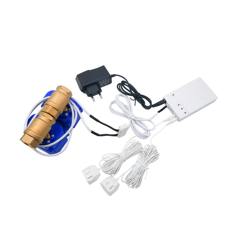 

Water Leakage Sensor with Auto Shut Off Valve 1/2"(DN15) For Home Smart Liquid Level Detector Alarm Kit Flood Alert Overflow