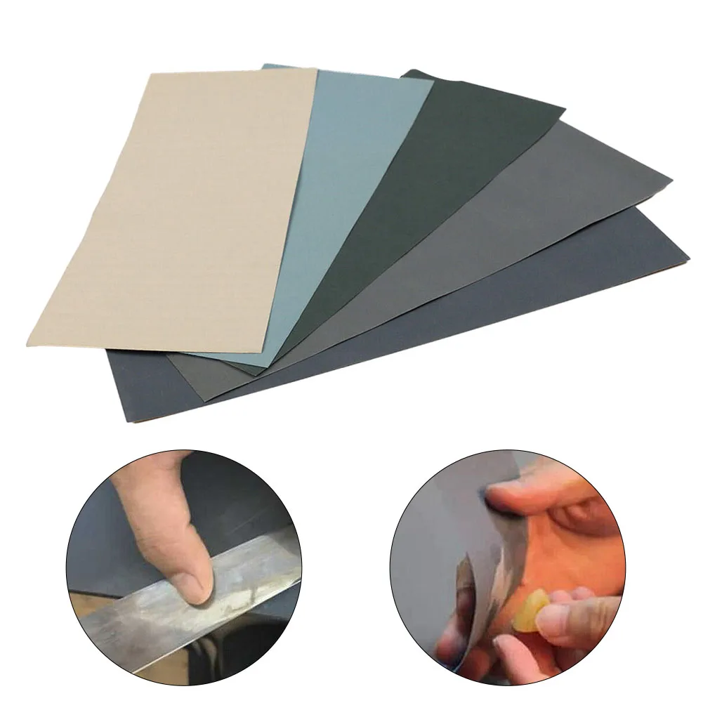 

5pcs Wet Dry Sandpaper Carborundum Sanding Sheets 2000/2500/3000/5000/7000 Grit Sand Paper Water/Dry Sanding Paper Abrasive Tool
