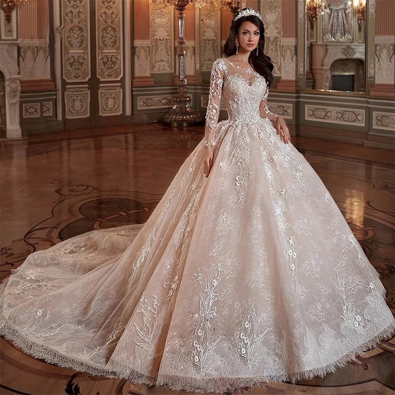 Fansmile Vestido De Noiva Full Sleeve Ball Gown Wedding Dresses 2023 Plus Size Bridal Tulle Mariage FSM-282T
Fansmile Vestido De Noiva Full Sleeve Ball Gown Wedding Dresses 2023 Plus Size Bridal Tulle Mariage FSM-282T