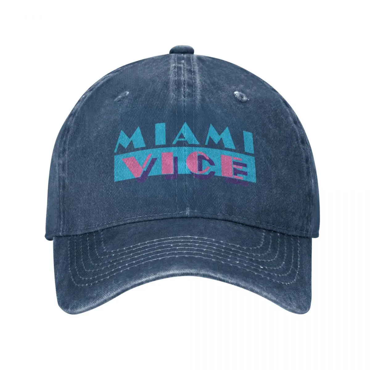 

Кепка Майами унисекс из денима, регулируемая винтажная бейсболка из потертого денима в стиле Харадзюку, в стиле унисекс, для улицы, летняя