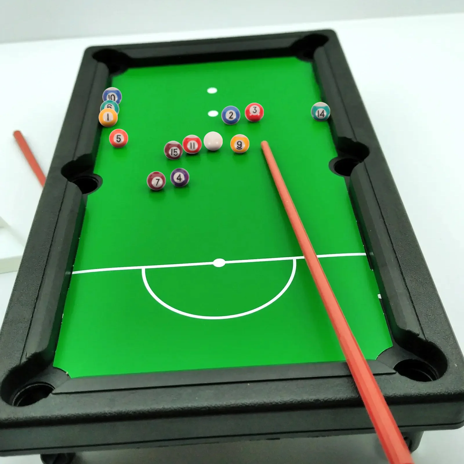 Children's Billiards Set Mini Balls Pool Cue Training Tabletop Childrens Toys Equipment Household
Children's Billiards Set Mini Balls Pool Cue Training Tabletop Childrens Toys Equipment Household