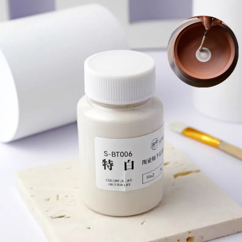 

1180-1280℃ Medium-high Temperature White Polymer Clay Underglaze Color DIY Ceramic Painting Coloring Pigment Pottery Tools