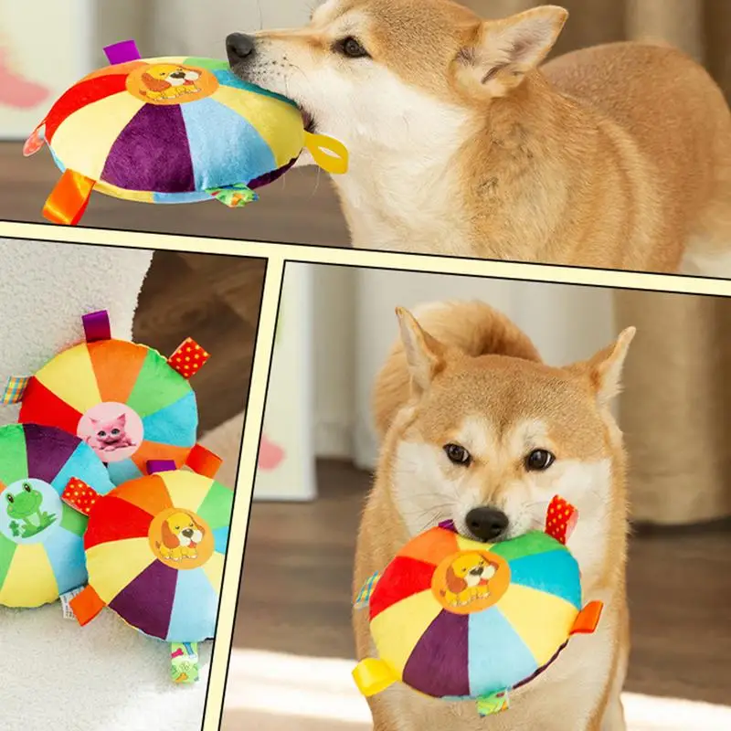 Flying Disc Dog Toy Soft Fetch And Catch Dog Toy Built-in Bell Interactive Dog Chew Toys For Dogs teeth grinding Of All Breeds
Flying Disc Dog Toy Soft Fetch And Catch Dog Toy Built-in Bell Interactive Dog Chew Toys For Dogs teeth grinding Of All Breeds