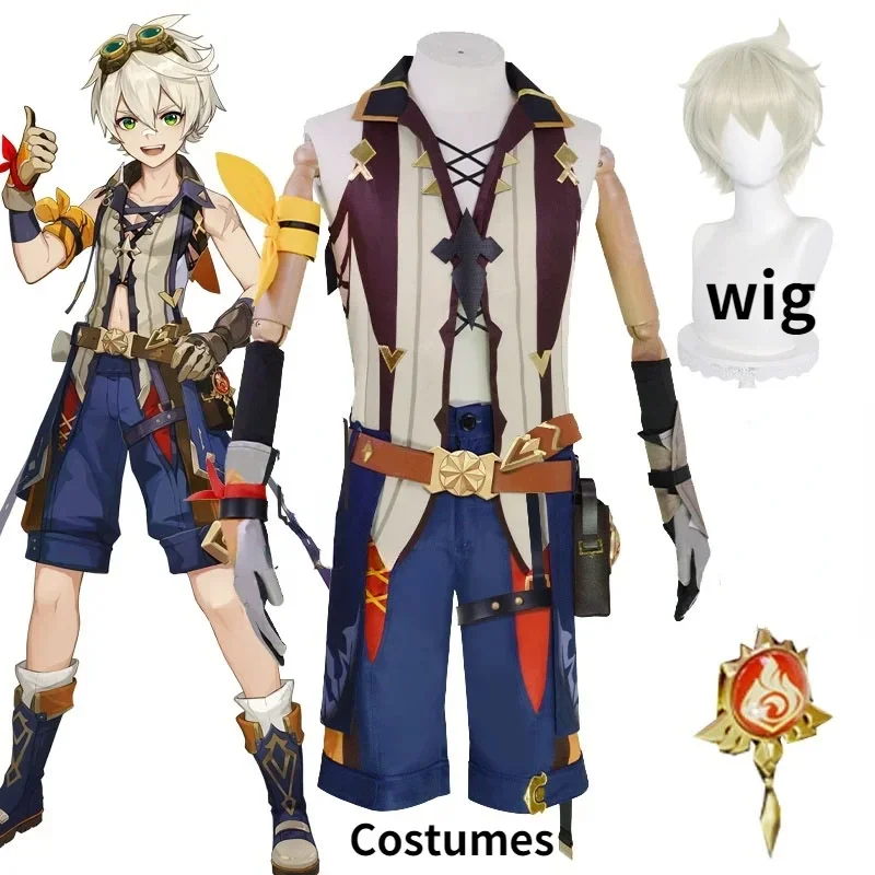 Genshin Impact Bennett Cosplay Costume Wig Anime Game Uniform Halloween Party Outfit Costumes for Men Boy Full Sets
Genshin Impact Bennett Cosplay Costume Wig Anime Game Uniform Halloween Party Outfit Costumes for Men Boy Full Sets