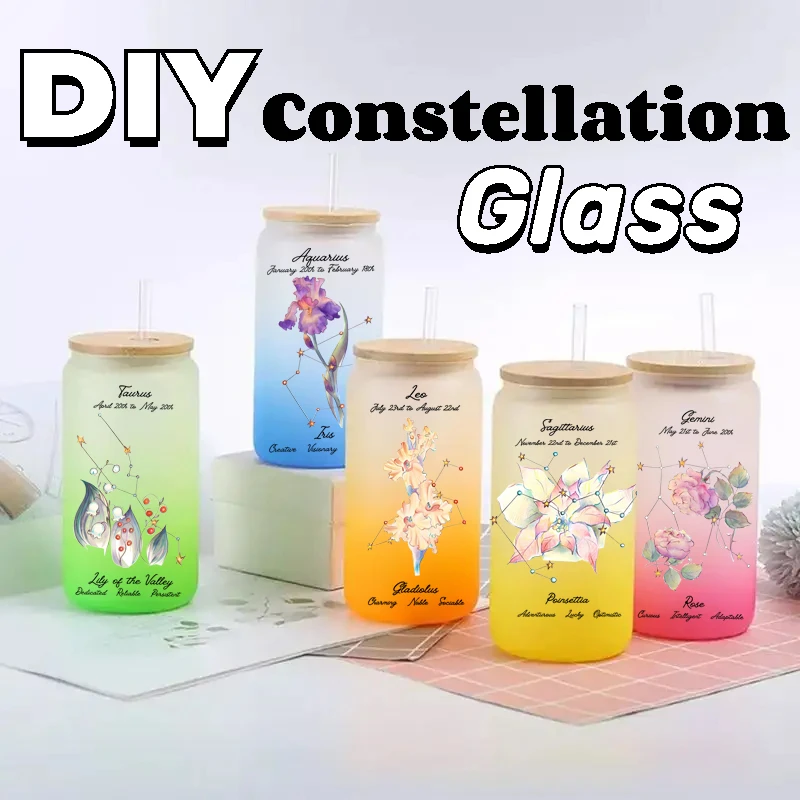 Gradient Frosted Water Glass With Lid And Straw DIY Constellation Parties Water Bottles Holidays Christmas Suitable For Gifting
Gradient Frosted Water Glass With Lid And Straw DIY Constellation Parties Water Bottles Holidays Christmas Suitable For Gifting