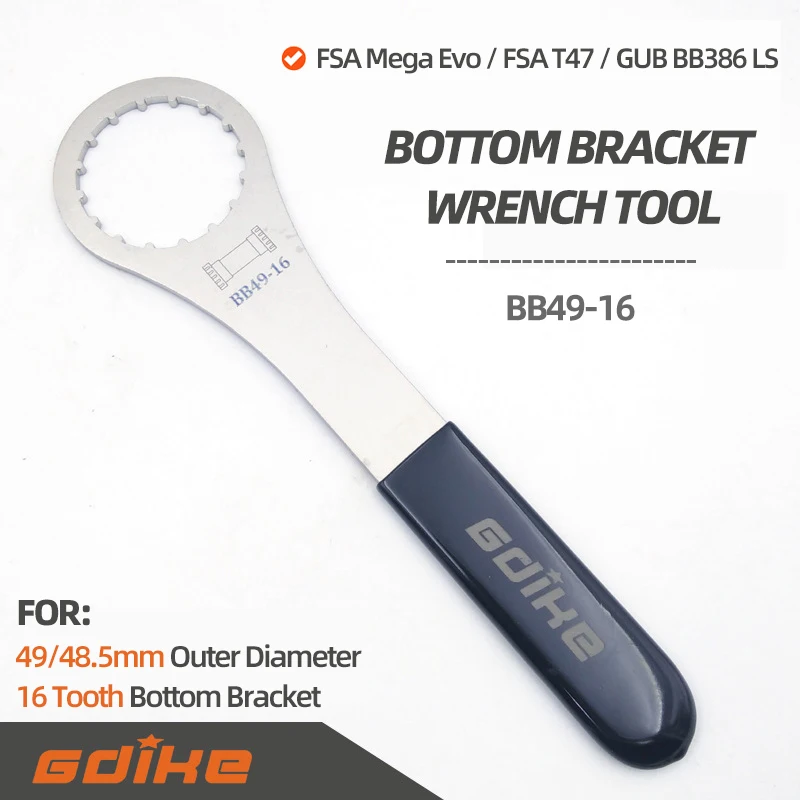 

Bottom Bracket BB49-16 Notch Wrench Bicycle Repair Tool GUB BB386 Thread Bottom Bracket BB Tools for FSA MEGA EVO T47 Token BB30