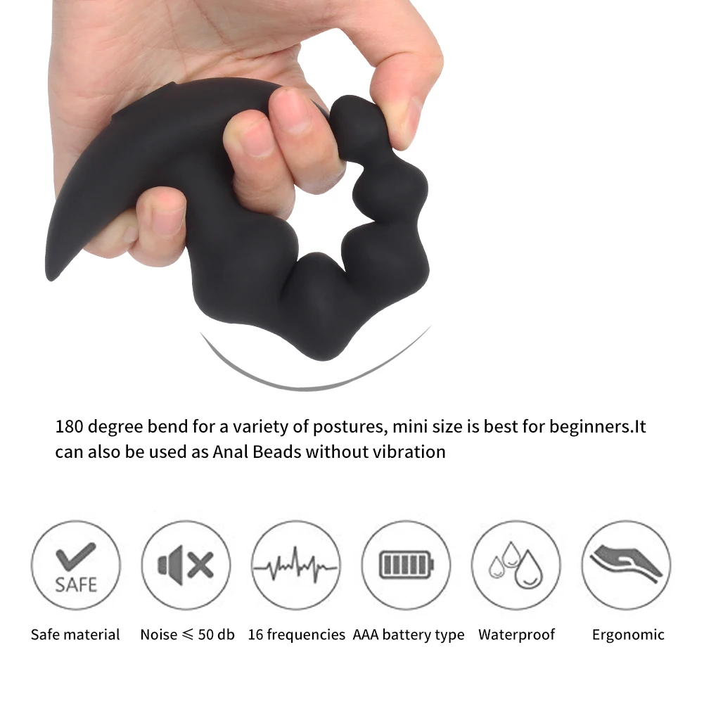 Male Prostate Massager Anal Plugs Vibrator Silicone Butt Plug For Men buttplug Delay Ejaculation Ring Vibrators Sex Toys For Men 36