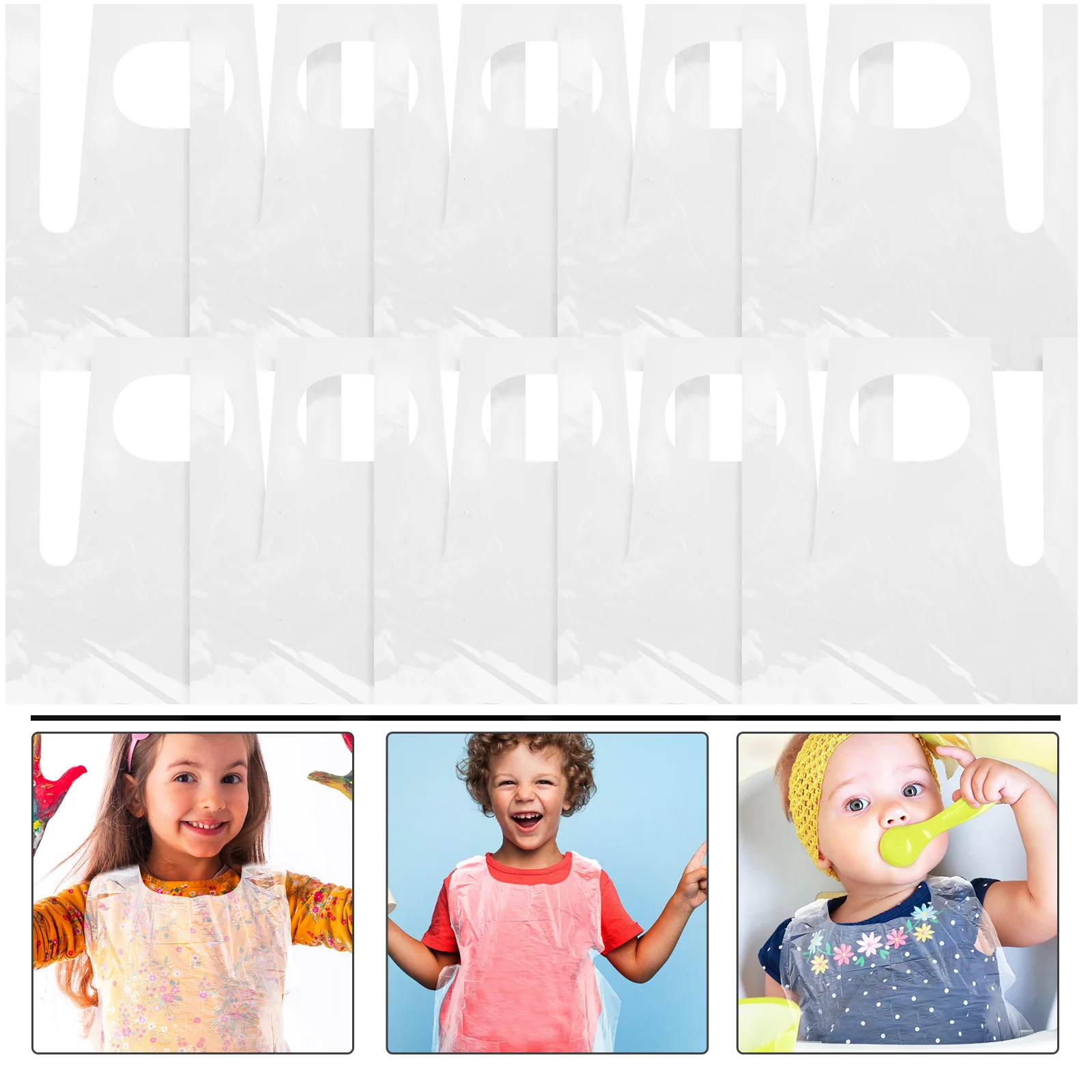 50 Pcs Dust-proof and Oil-proof Toddlers Dinner Apron Children Painting Thick Section
50 Pcs Dust-proof and Oil-proof Toddlers Dinner Apron Children Painting Thick Section