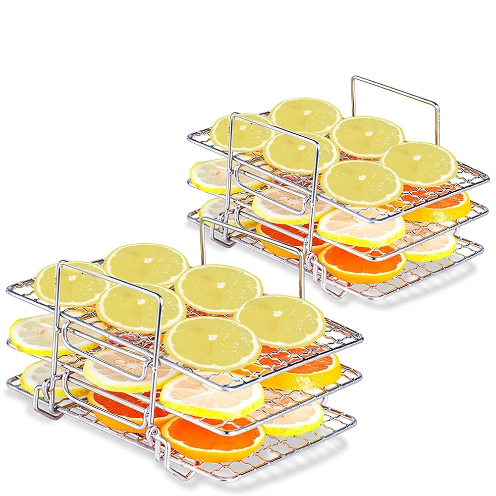Air Fryer Rack for Ninja Foodi DZ201 DZ401, Multi-Layer Food Dehydrator Rack Toast Rack Grill Air Fryer Accessories
Air Fryer Rack for Ninja Foodi DZ201 DZ401, Multi-Layer Food Dehydrator Rack Toast Rack Grill Air Fryer Accessories