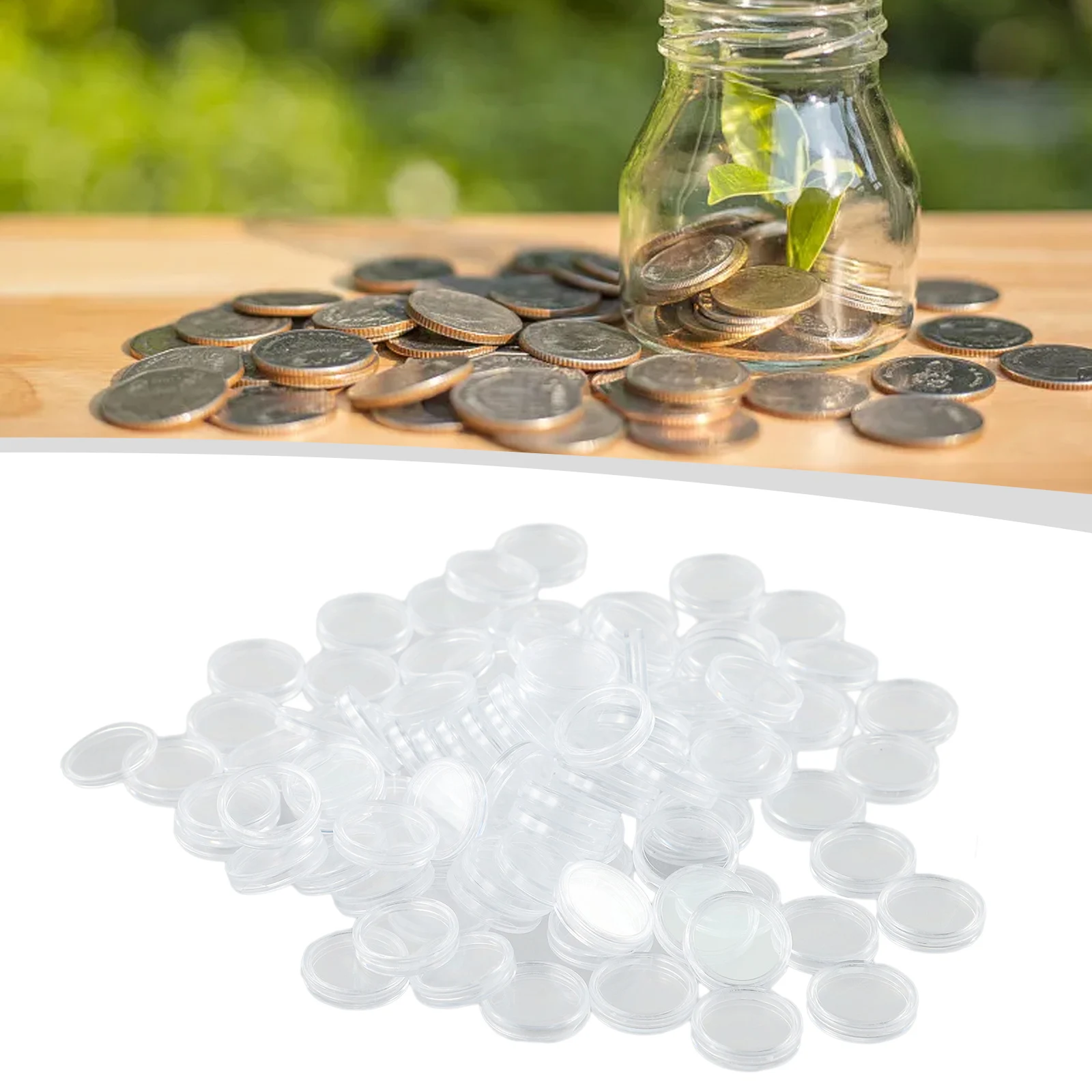Home Storage & Organization Storage Boxes & Bins 100Pcs Plastic Clear Coin Capsules Storage Case Box Holder For 18mm Coins
Home Storage & Organization Storage Boxes & Bins 100Pcs Plastic Clear Coin Capsules Storage Case Box Holder For 18mm Coins
