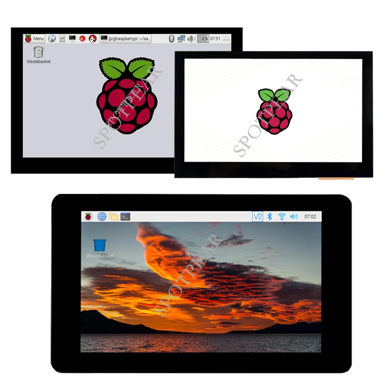 

Raspberry Pi Mipi DSI LCD Display Capacitive Touch Screen Option 4.3inch/5inch/7inch LCD