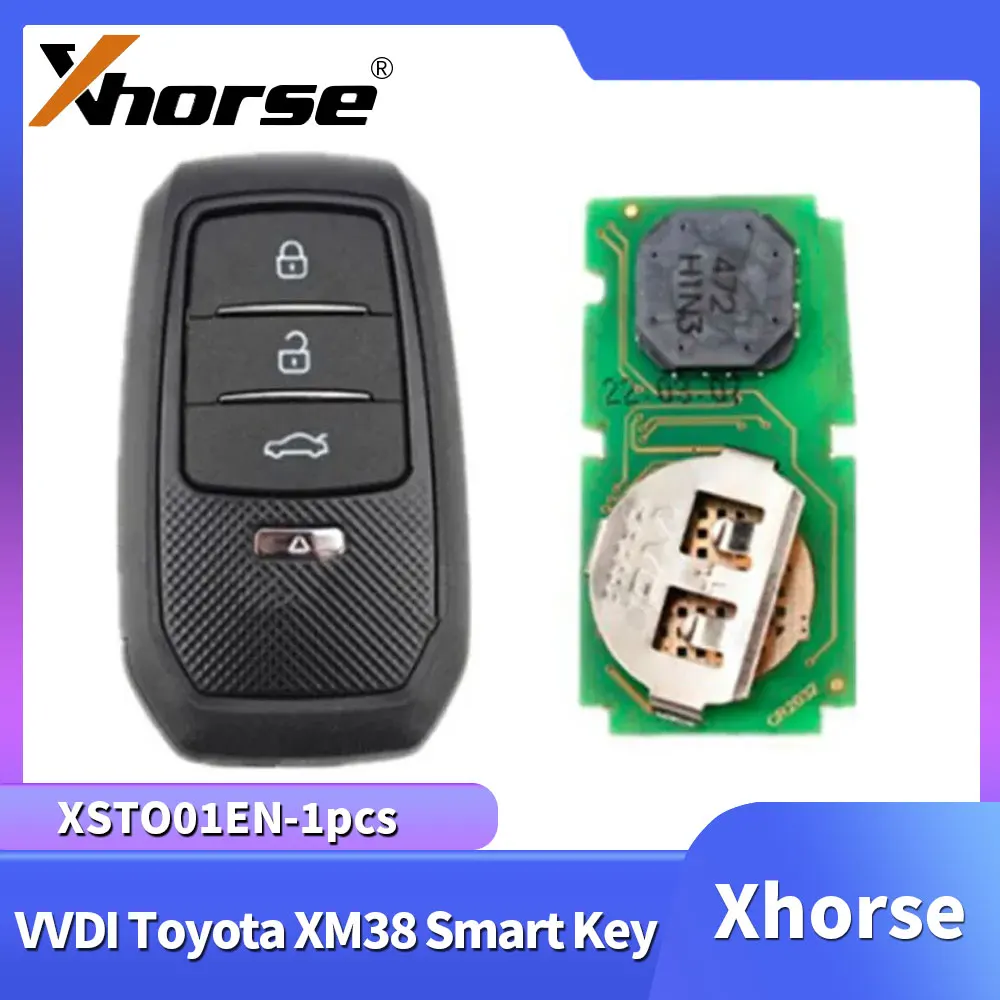 

Xhorse 1 шт. XSTO01EN универсальный смарт-ключ для Toyota XM38 поддержка 4D 8A 4A для VVDI MINI Key Tool Max Pad программатор