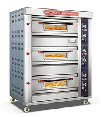 Industrial 3 Deck 6 Tray Electric Oven for Baking Commercial Kitchen Equipment Deck Oven Bakery Bread Oven for Sale
Industrial 3 Deck 6 Tray Electric Oven for Baking Commercial Kitchen Equipment Deck Oven Bakery Bread Oven for Sale