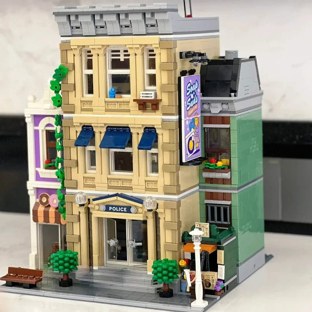 Building Block MOC Creator Expert Police Station Bricks Toy Building Block MOC Creator Expert Police Station Bricks Toy