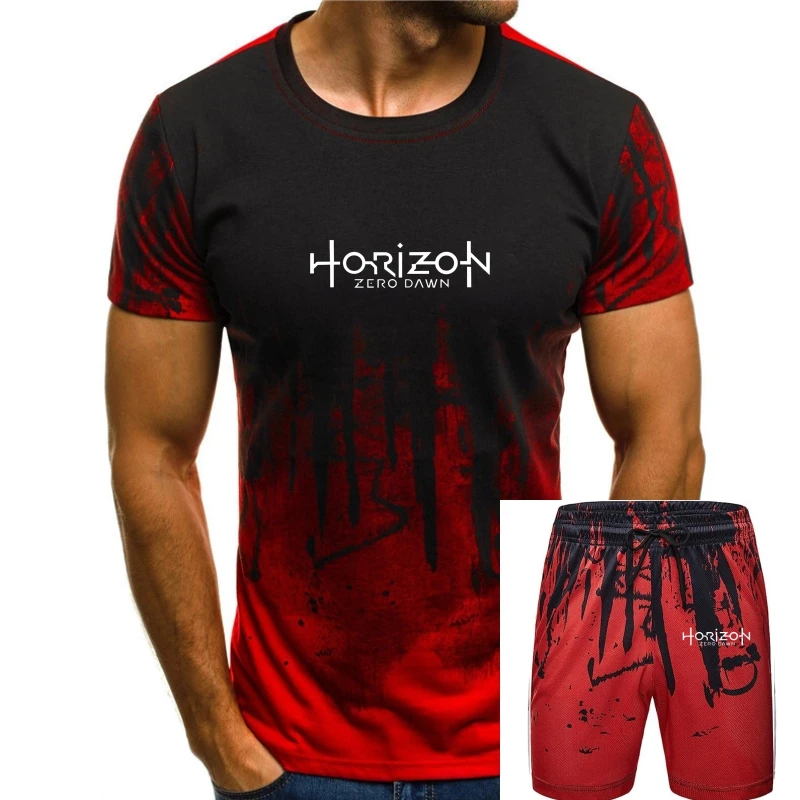 

HORIZON ZERO DAWN LOGO Men Unisex Tees T Shirts video game Gaming Casual Fashion watcher gaia ps4 machines robots COOL T Shirt