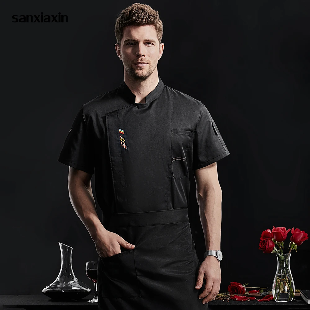 Black Chef Shirts Short Sleeve Chef Uniform Breathable Kitchen Coat Cooking Jacket Restaurant Hotel Cafe Shop Waiter Workwear
Black Chef Shirts Short Sleeve Chef Uniform Breathable Kitchen Coat Cooking Jacket Restaurant Hotel Cafe Shop Waiter Workwear