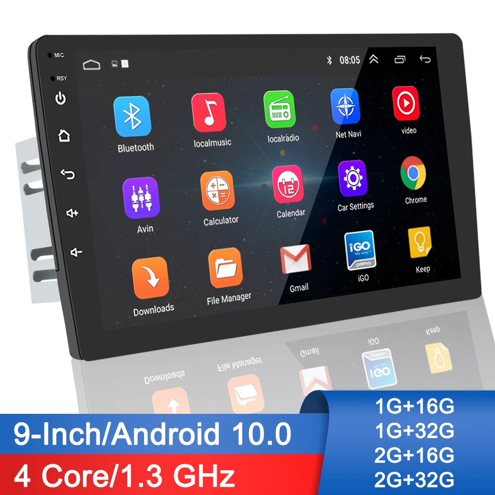 GPS WIFI Bluetooth Player 9 Inch Android 10.0 Android Multimedia Player 1G 2 Din Universal Auto Stereo 4 Core Car Radio
GPS WIFI Bluetooth Player 9 Inch Android 10.0 Android Multimedia Player 1G 2 Din Universal Auto Stereo 4 Core Car Radio