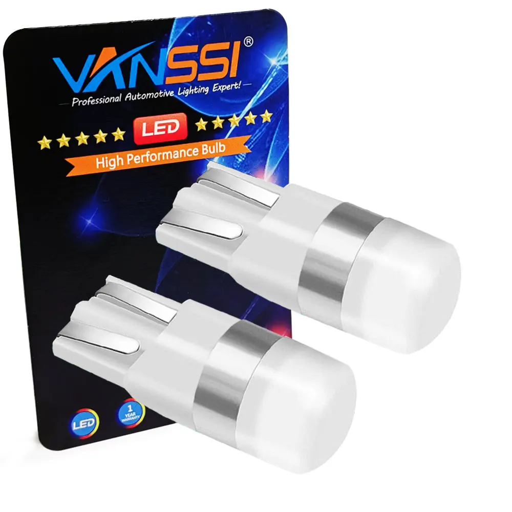 VANSSI Super Bright 1W 360 Degree LED Bulbs for Interior Car Light Instrument Panel License Plate Dome Map T10 168 194 2825
VANSSI Super Bright 1W 360 Degree LED Bulbs for Interior Car Light Instrument Panel License Plate Dome Map T10 168 194 2825