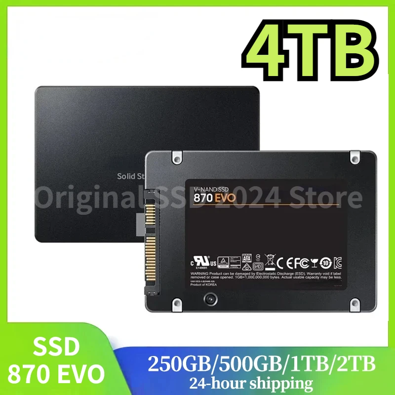 SSD 870 EVO 1TB 2TB 250GB 500GB Internal Solid State Disk HDD Hard Drive SATA3 2.5 inch Laptop Desktop PC MLC disco duro
SSD 870 EVO 1TB 2TB 250GB 500GB Internal Solid State Disk HDD Hard Drive SATA3 2.5 inch Laptop Desktop PC MLC disco duro