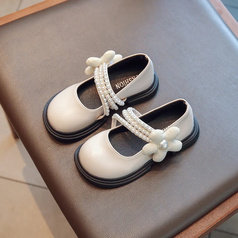 Spring Autumn Girls Pearl Flowers Leather Shoes Fashion Kids Flats Soft Sole Princess Shoes Student Student Performance Shoes
Spring Autumn Girls Pearl Flowers Leather Shoes Fashion Kids Flats Soft Sole Princess Shoes Student Student Performance Shoes
