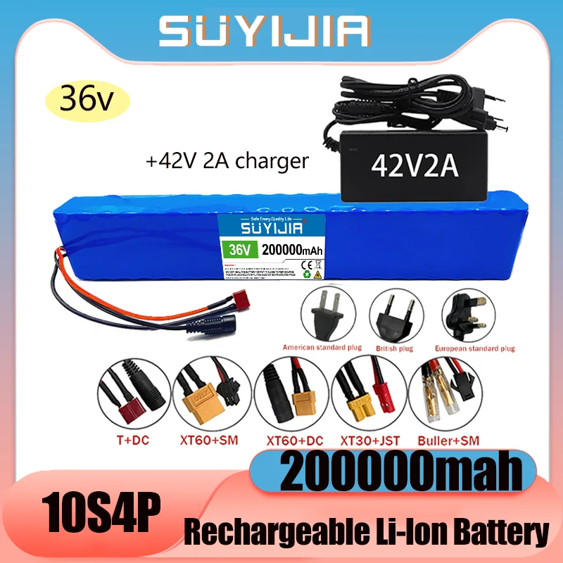 Аккумуляторная батарея 36V10S4P 18650 мАч, литий-ионный аккумулятор большой емкости для электрического велосипеда, новинка 200000
Аккумуляторная батарея 36V10S4P 18650 мАч, литий-ионный аккумулятор большой емкости для электрического велосипеда, новинка 200000
