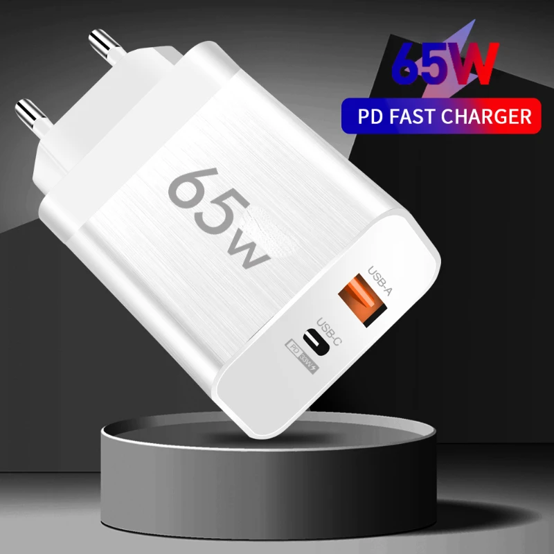 Quick Charge3.0 Phone Charger 65W USB C Charger PD Type C Fast Charging Wall Adapter for iPhone 14 13 Xiaomi Samsung Macbook
Quick Charge3.0 Phone Charger 65W USB C Charger PD Type C Fast Charging Wall Adapter for iPhone 14 13 Xiaomi Samsung Macbook