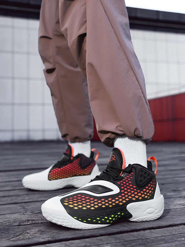 Alta qualidade sapatos de basquete homem confortável treinamento tênis de basquete ao ar livre antiderrapante baske tênis homem zapatillas de cesta Alta qualidade sapatos de basquete homem confortável treinamento tênis de basquete ao ar livre antiderrapante baske tênis homem zapatillas de cesta