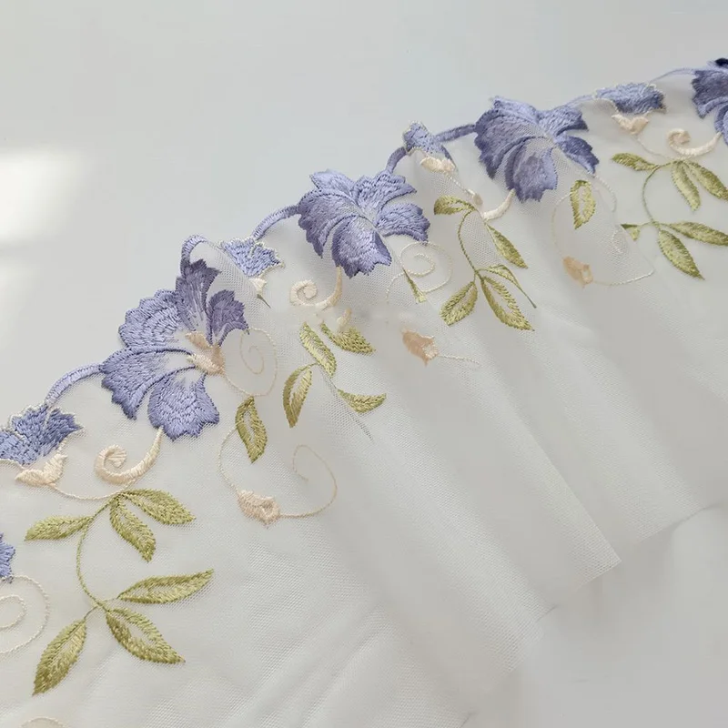 29Yards Purple Floral Embroidery Lace Trim For Skirt Hem Clothes Sewing Material DIY Apparel Dress Fabric 18cm Wide
29Yards Purple Floral Embroidery Lace Trim For Skirt Hem Clothes Sewing Material DIY Apparel Dress Fabric 18cm Wide