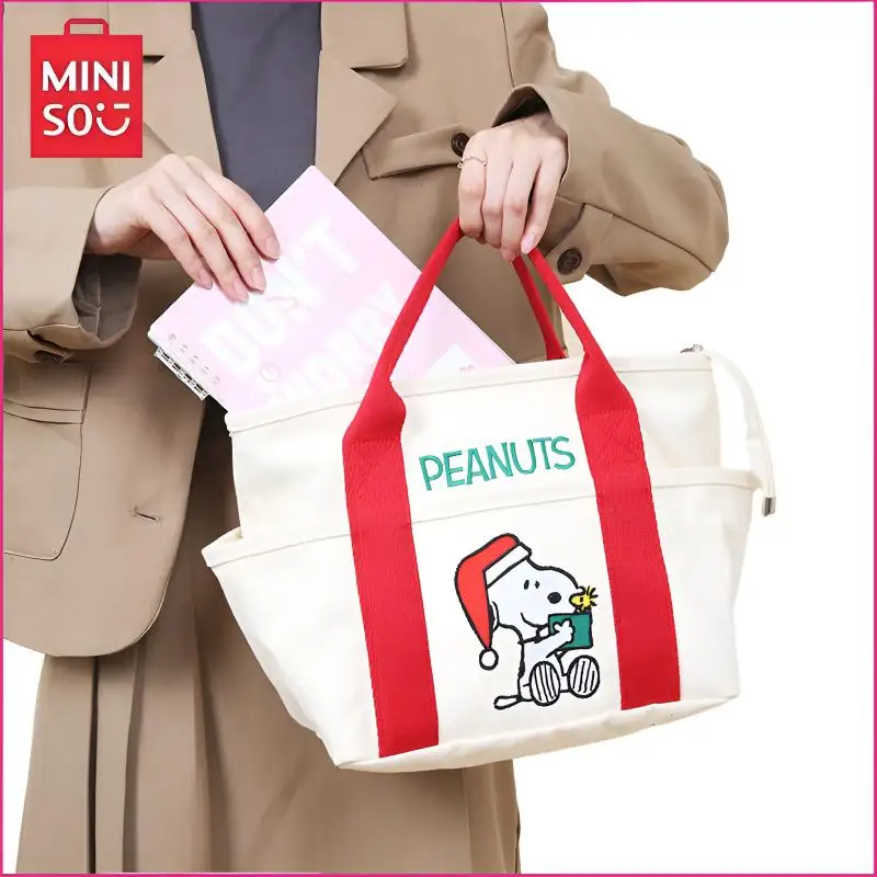 Miniso Snoopy Handbag Multi-Functional Large Capacity Woman Lunch Bag Fashion Travel Tote Bag Ladies Multi-Pocket Shoulder Bag
Miniso Snoopy Handbag Multi-Functional Large Capacity Woman Lunch Bag Fashion Travel Tote Bag Ladies Multi-Pocket Shoulder Bag