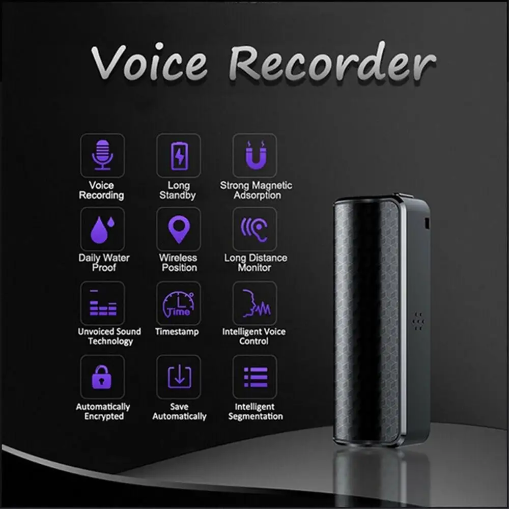 Q70 8G-32G Long Standby Voice Recorder Built-in HD Microphone Mini Waterproof Remotely Noise Reduction recorder Wall Listener
Q70 8G-32G Long Standby Voice Recorder Built-in HD Microphone Mini Waterproof Remotely Noise Reduction recorder Wall Listener