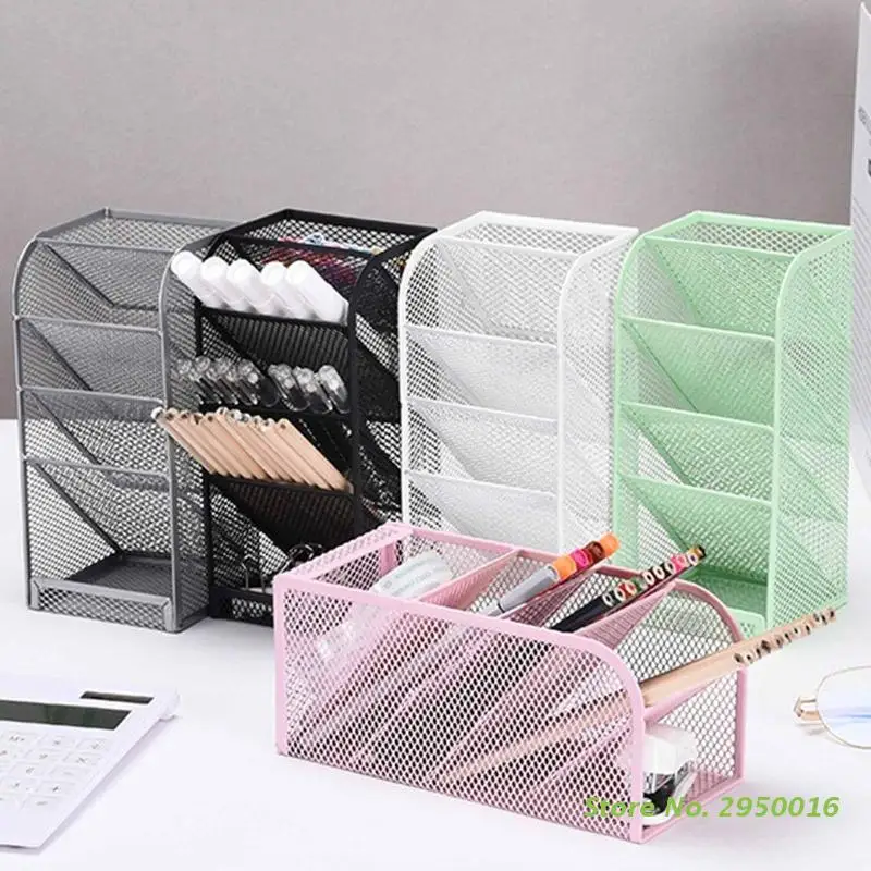 4 Girds Mesh Pencil Holder Pen Cup Stationery Metal Desktop Organizer Large Capacity for Men Women Student Office Worker
4 Girds Mesh Pencil Holder Pen Cup Stationery Metal Desktop Organizer Large Capacity for Men Women Student Office Worker